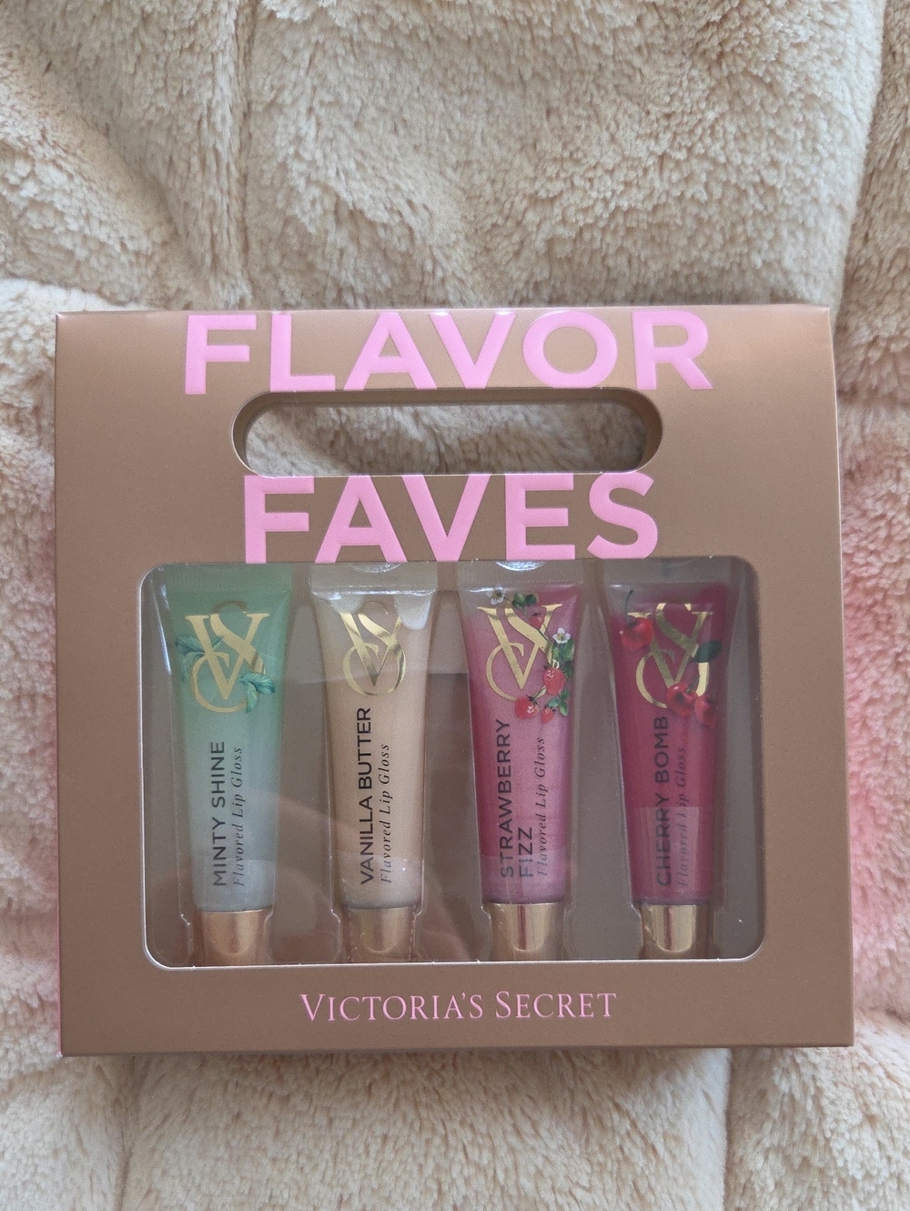 Victoria's Secret Flavor Faves Lip Gloss Quartet - Mint, Pearl, Pink & Red